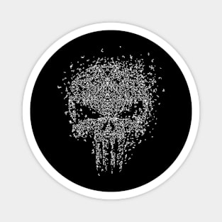 Skull out of dots Magnet